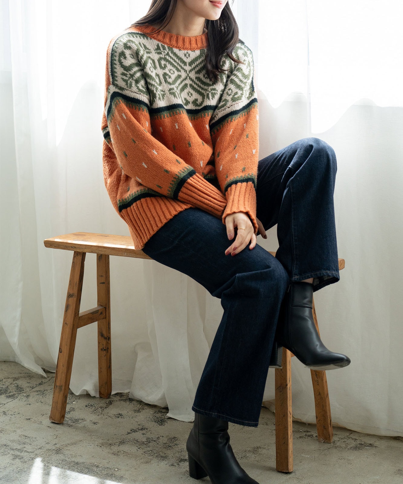 ノルディック柄ニット | ファッション,アパレル,トップス,ニット