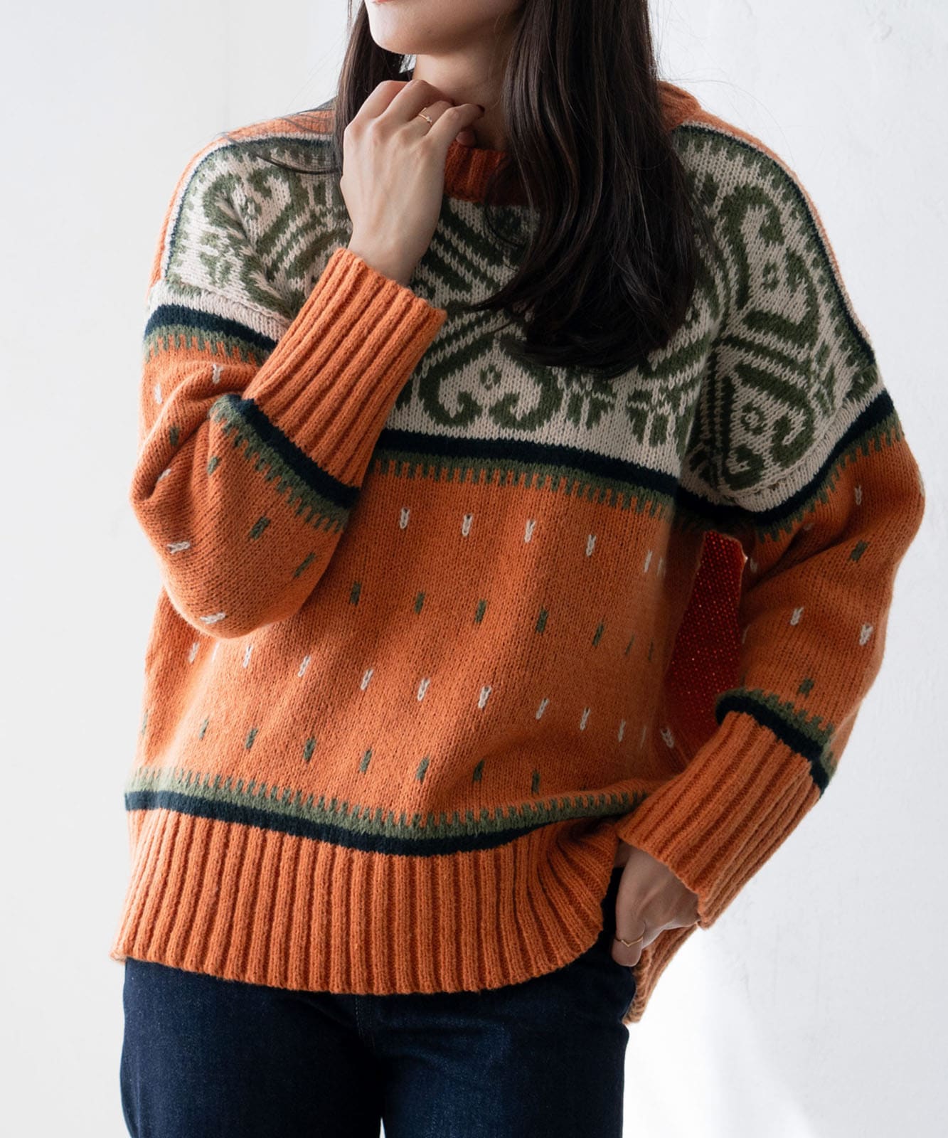 ノルディック柄ニット | ファッション,アパレル,トップス,ニット