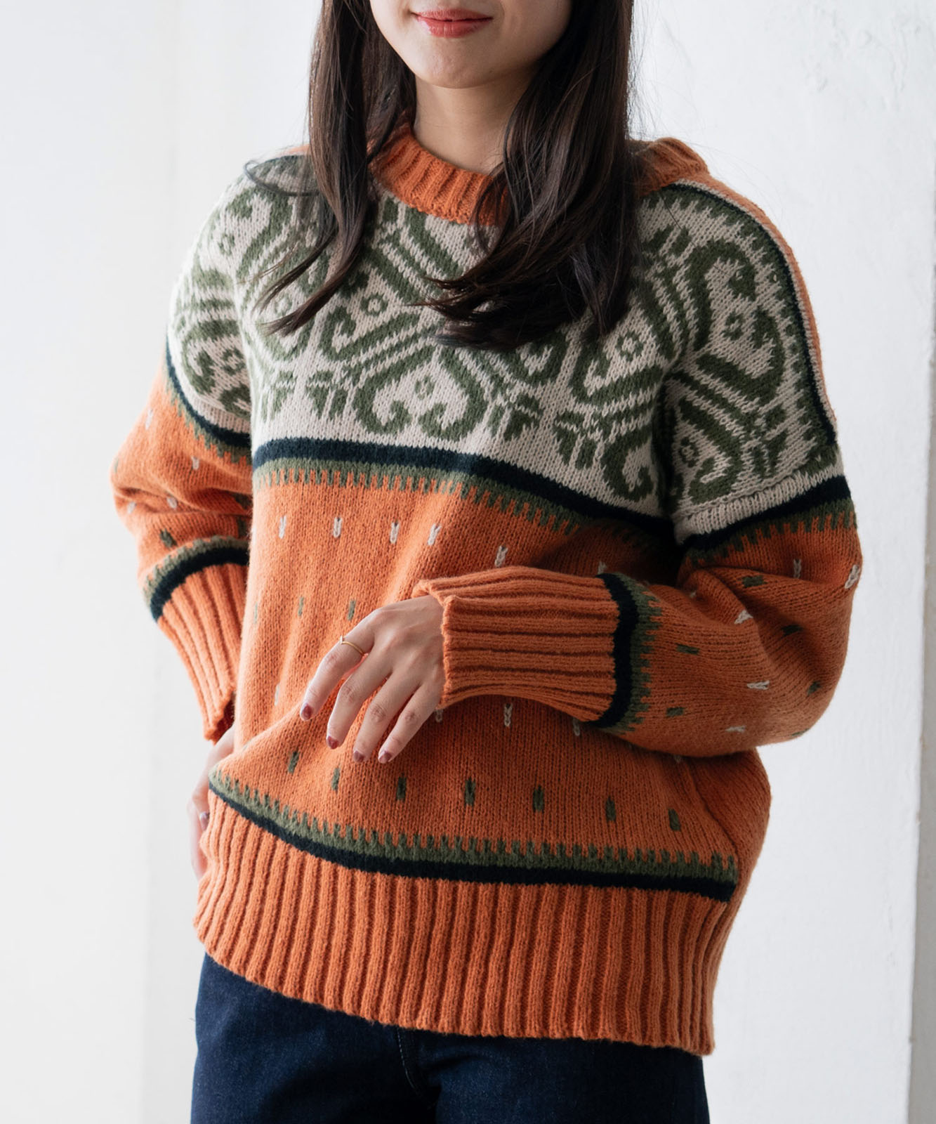 ノルディック柄ニット | ファッション,アパレル,トップス,ニット