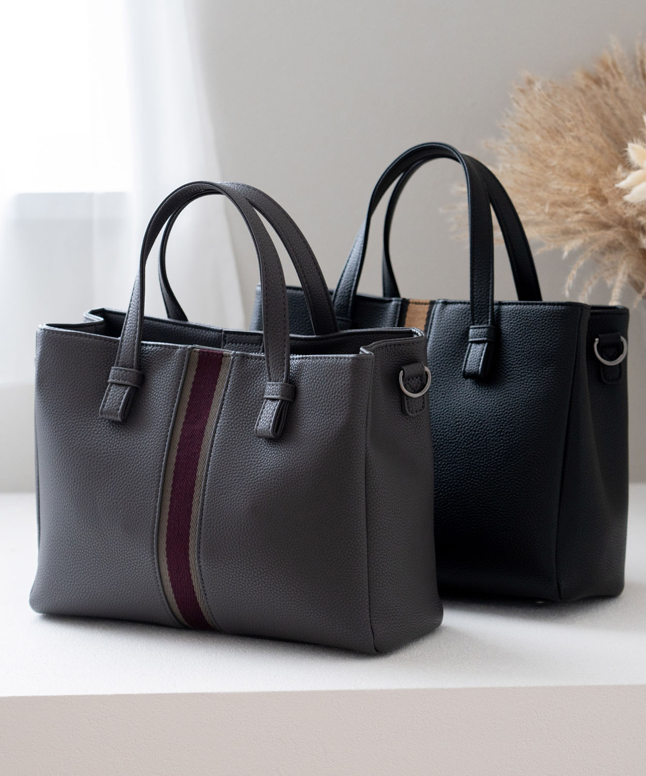 ラインテープ2wayトートバッグ | バッグ,トートバッグ,フェイクレザー