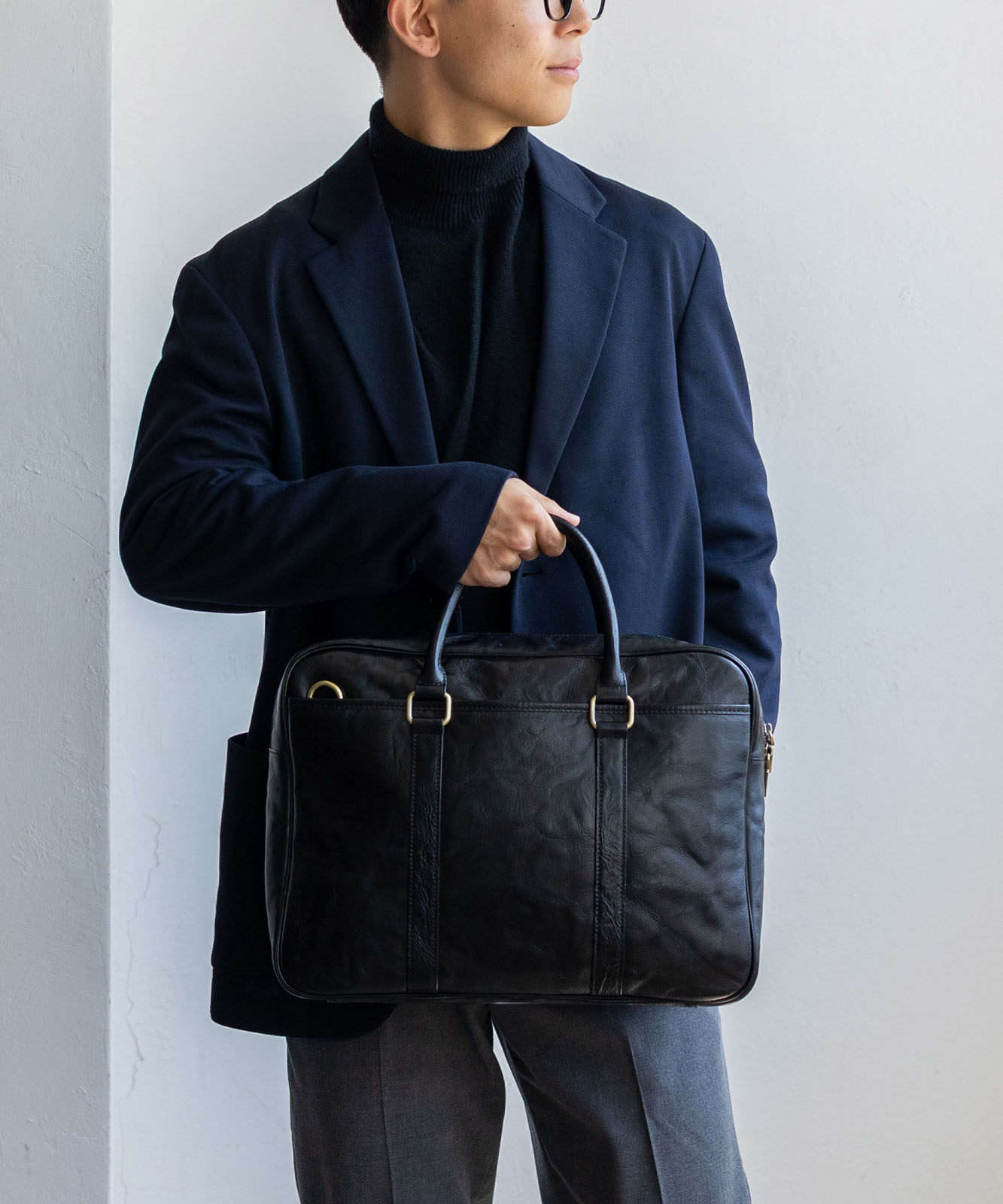 YUKI様✨HUGO BOSS レザー A4 2way ビジネスバッグ 2層式 ヴィンテージレザー2wayビジネスバッグ | バッグ,トートバッグ