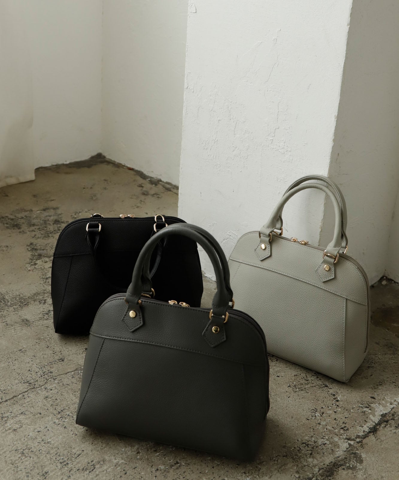 ラウンドファスナー本革2wayハンドバッグ | バッグ一覧,ハンドバッグ 