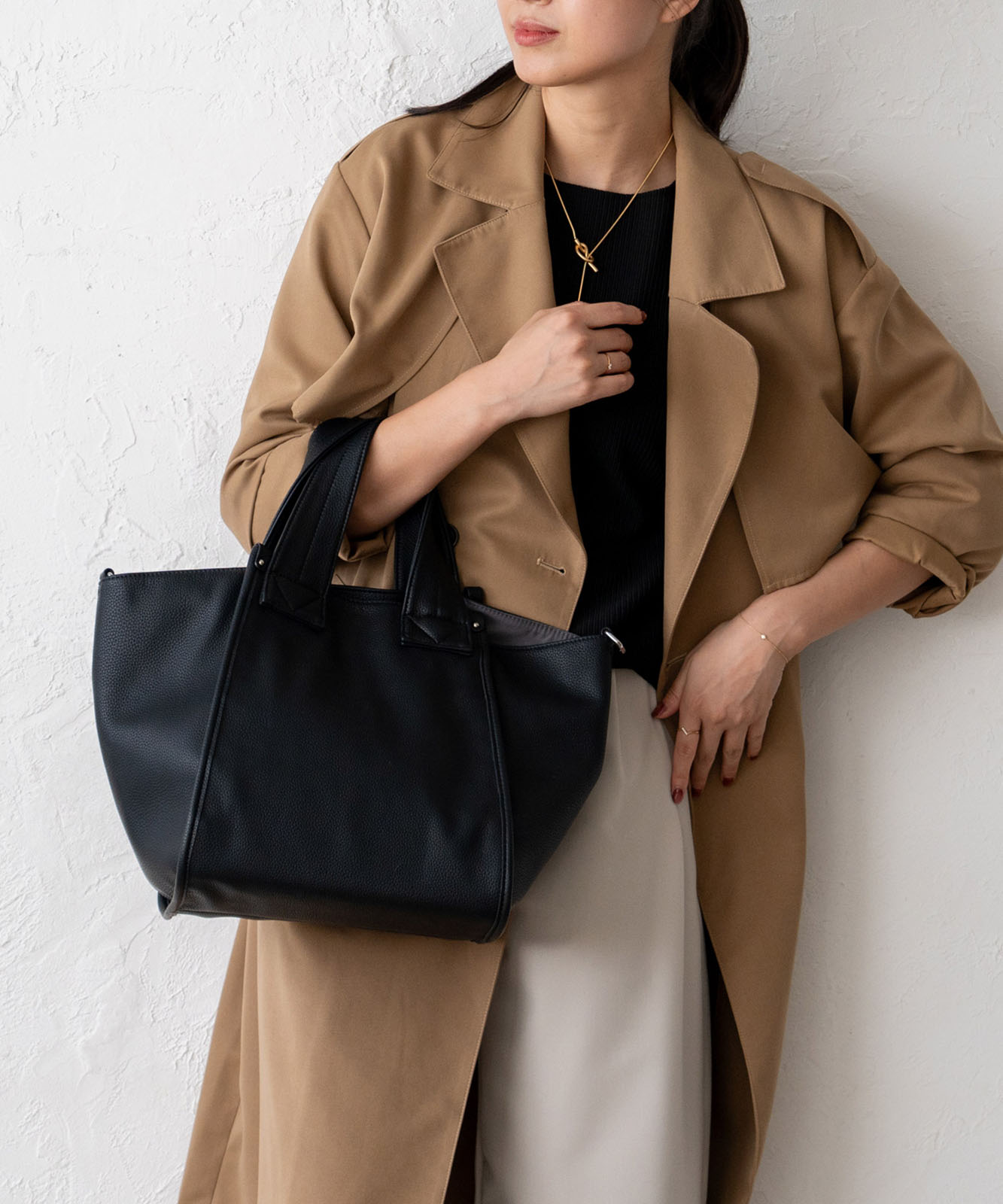 スクエア3wayトートバッグ | バッグ,トートバッグ,フェイクレザー・合