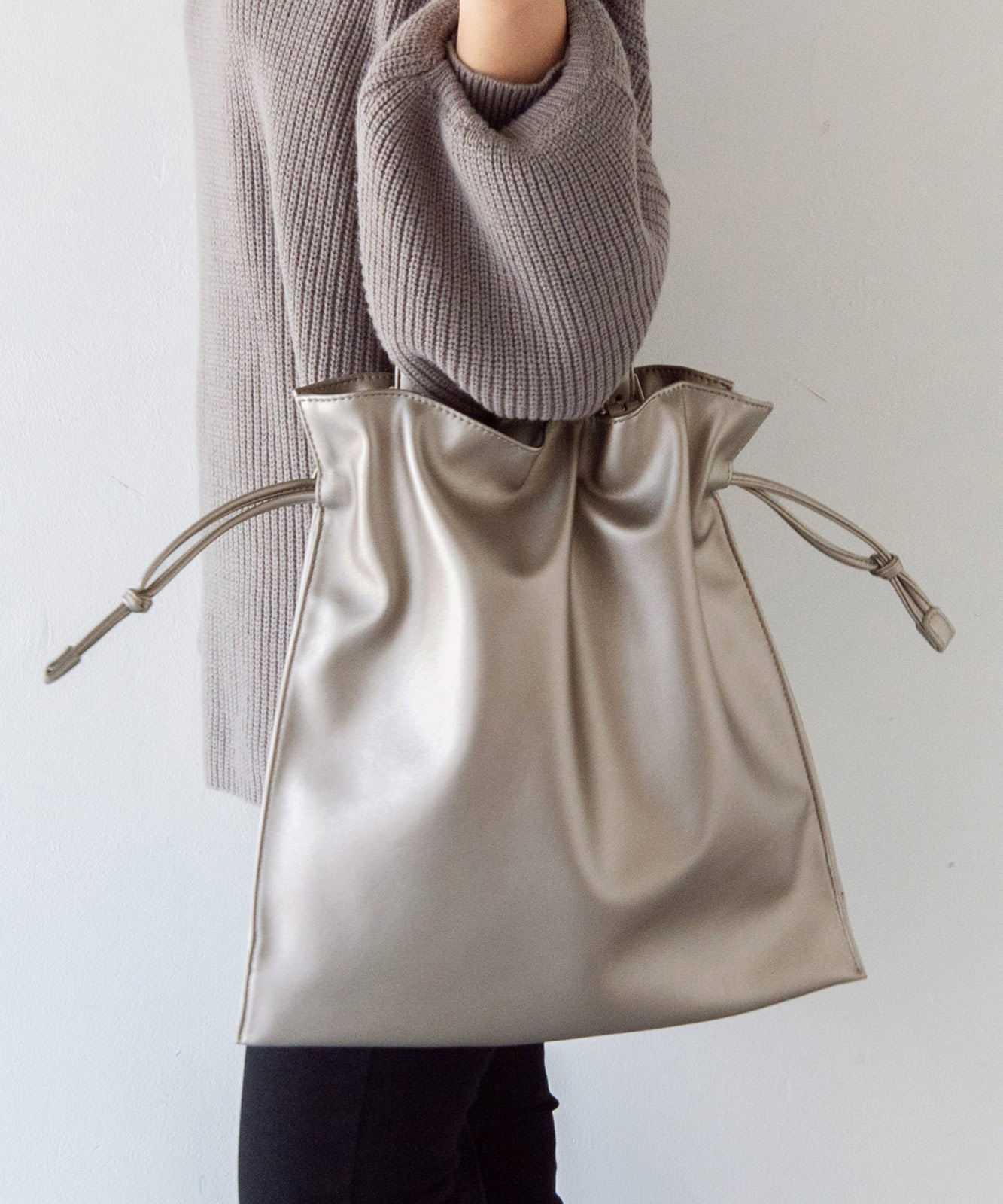 45MAY様両面巾着4点 Make by combining 4 rectangles [Happy purse] Four-leaf