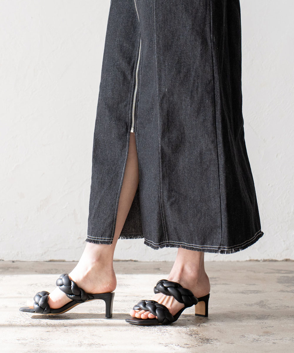 ファスナー付きデニムワンピース | ファッション,アパレル