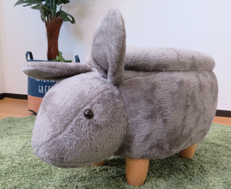 動物スツール収納付 ウサギ ビバホームオンラインショップ