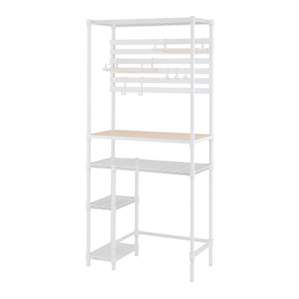 ルミナス ブックスタンド 本棚 8段 18mm サイドバー&全面シート付