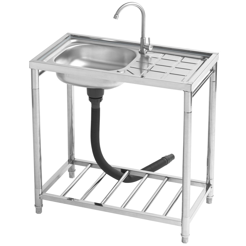 ステンレス簡易流し台屋外左右共用RC-A100 100x45x80cm 971