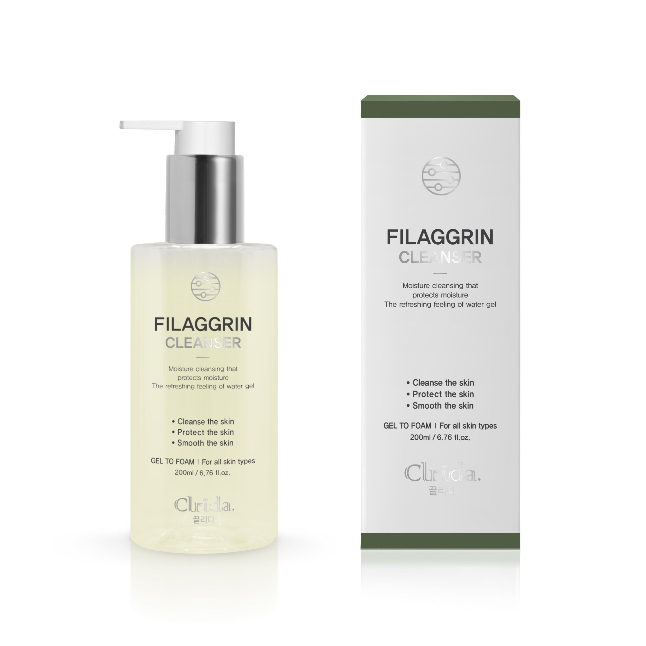 Clrida フィラグリン クレンザー 200ml (3ヶ月分)