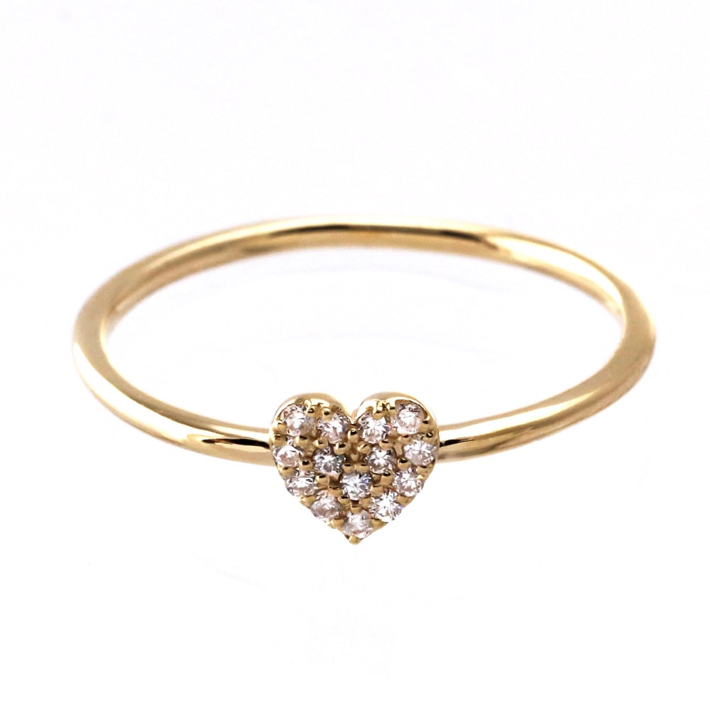 ハートパヴェリング   「minamo」 K18