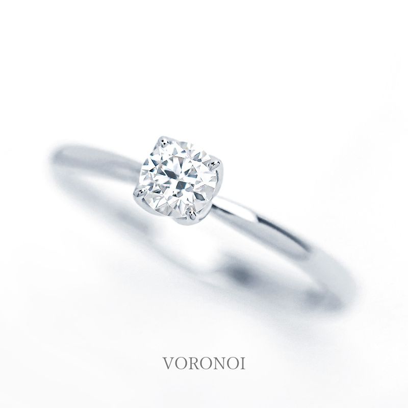 U*＊様 廃盤　AHKAH エスポワール リング K18 ダイヤ0.1ct 4号 VORONOI ボロノイ 婚約指輪 ラボグロウン ダイヤ リング 0.3ct K10/K18