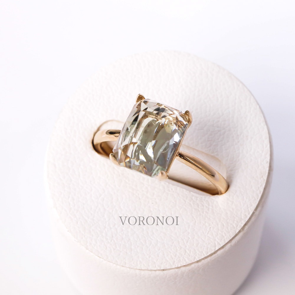 【 5営業日以内発送 / 在庫限り 】MINAMO - Twinkle - グリーンクォーツ リング / K10