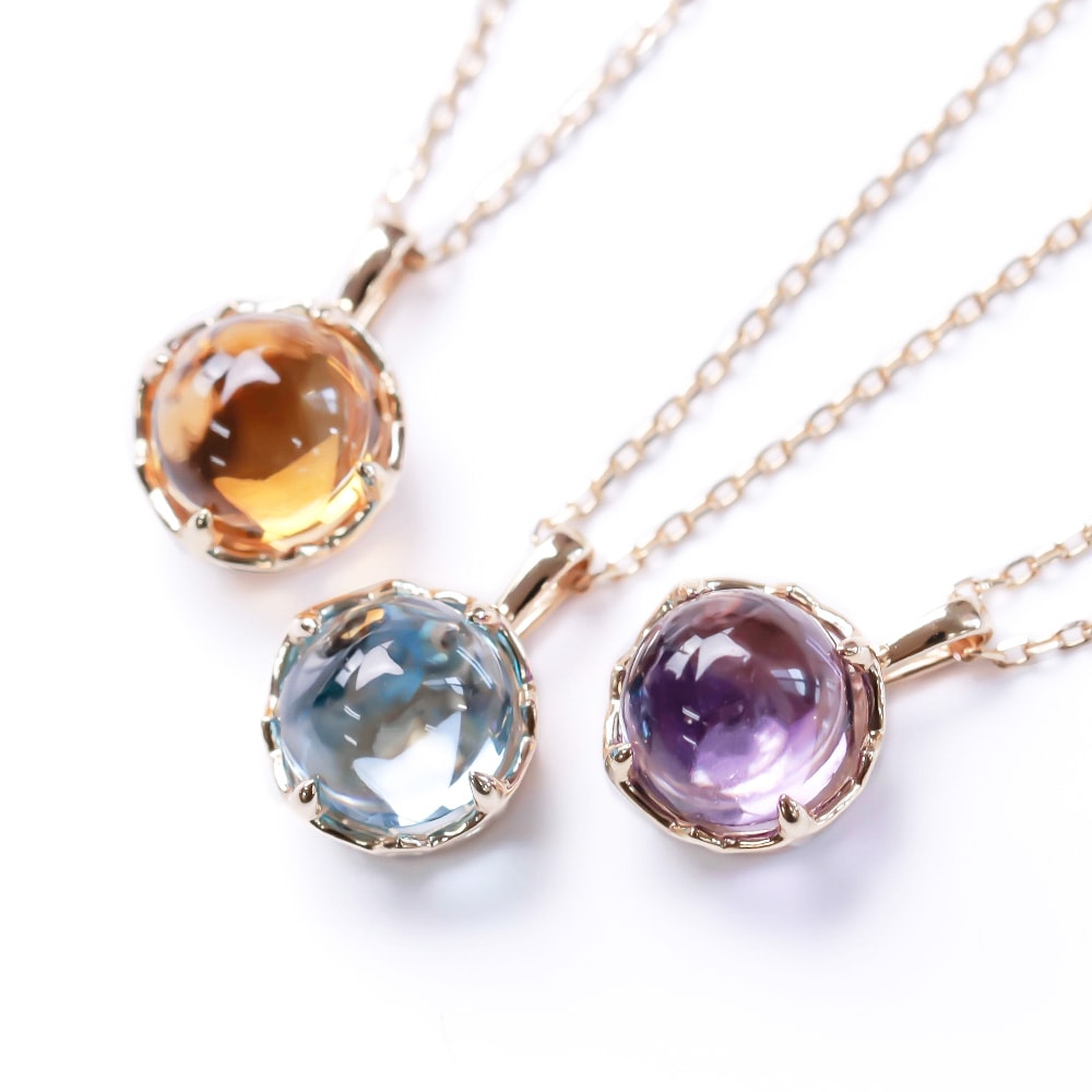 【 5営業日以内発送 / 在庫限り 】MINAMO Flower＆Cabo シンプルネックレス / K10YG