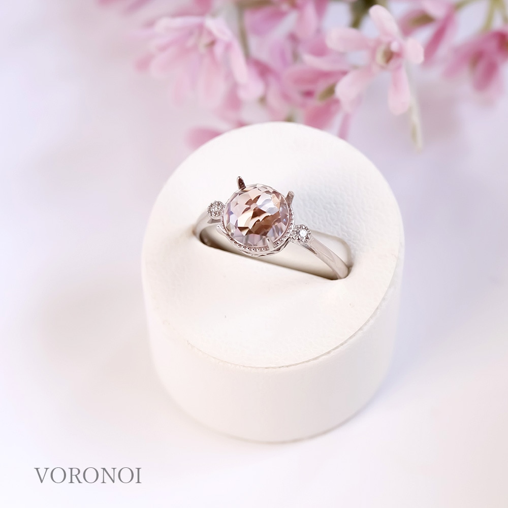 【 5営業日以内発送 / 在庫限り 】MINAMO-Milgrain- モルガナイトリング