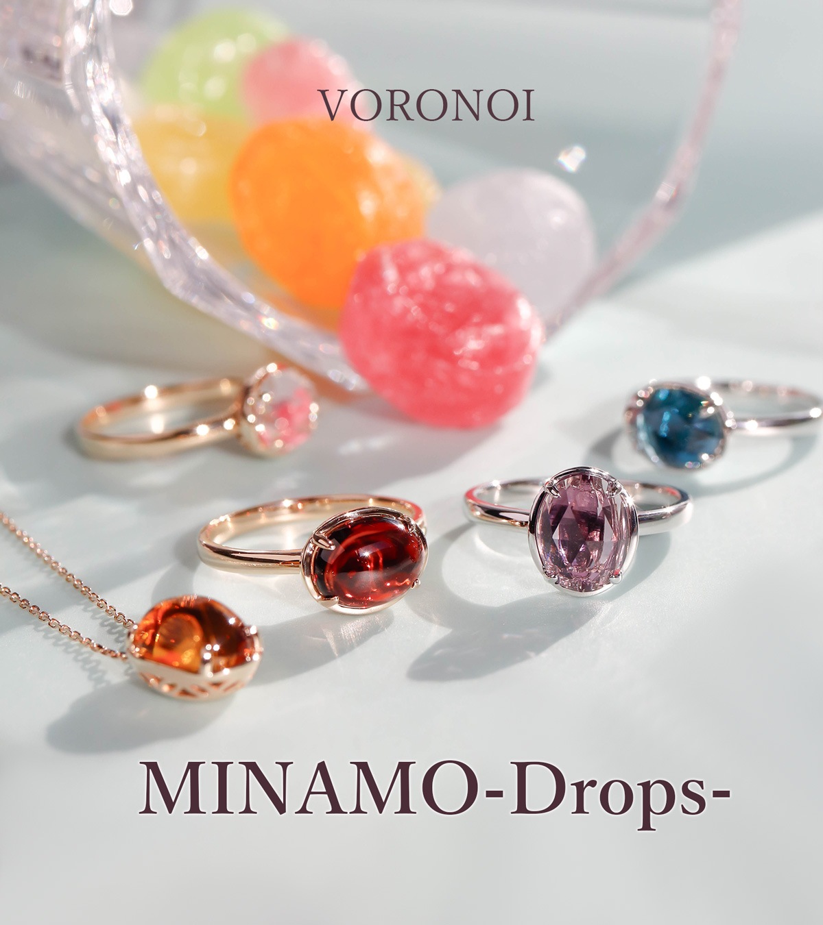 【セット割】　MINAMO - Drops - リング&ネックレスセット