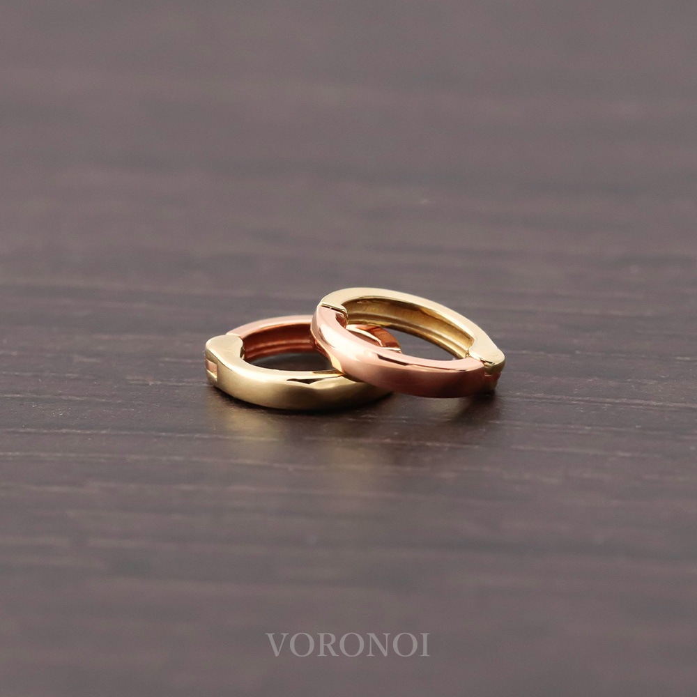 2カラープレーンイヤリング