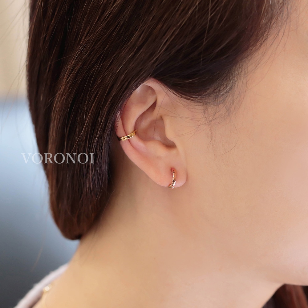 2カラープレーンイヤリング