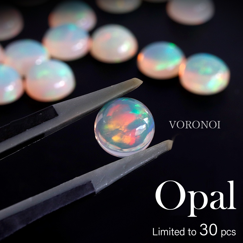 【 5営業日以内発送 / 在庫限り 】MINAMO - Opal -「Cosmo」ダイヤモンド 取り巻き リング / K10YG