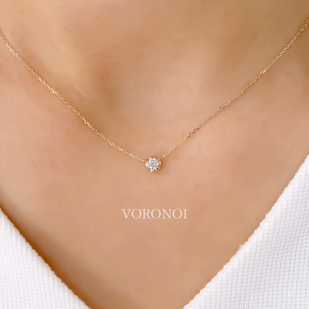 モアサナイト K10 リフレクション ネックレス