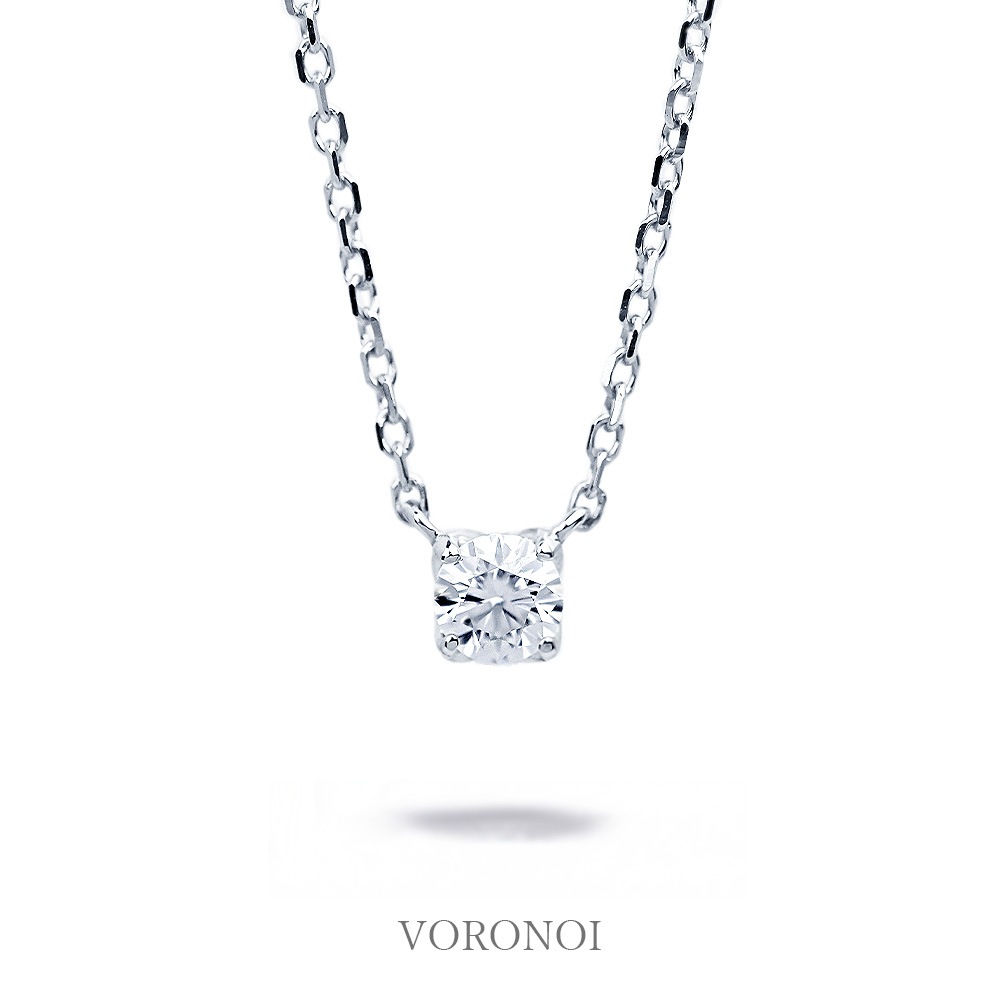 ラボグロウン ダイヤモンド 0.1ct - tsubomi - ネックレス K10 / K18 / PT950    