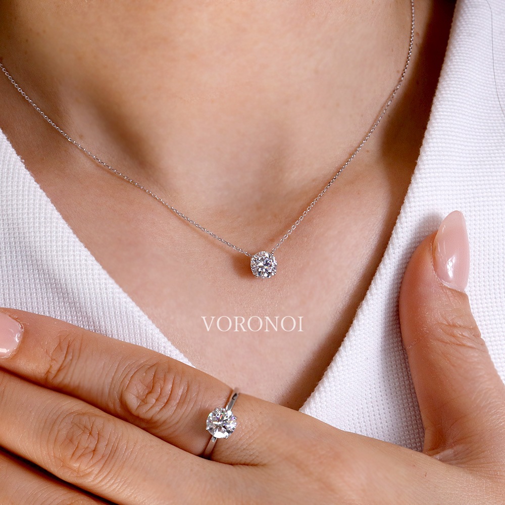 Lab-Grown Diamonds 1ct ネックレス K18 / Pt950  
