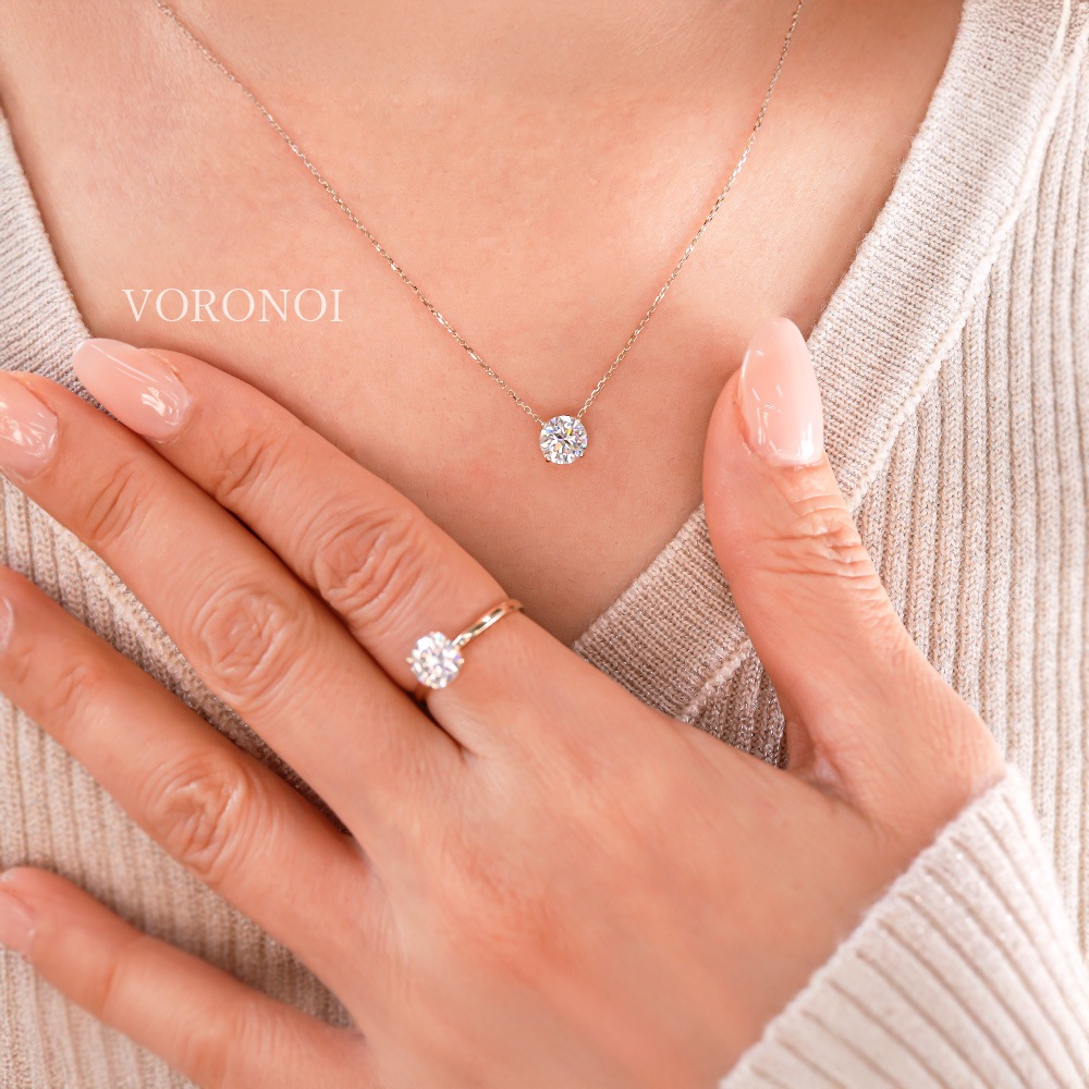 Lab-Grown Diamonds 1ct ネックレス K18 / Pt950  