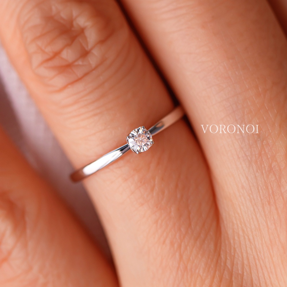 ラボグロウン ダイヤモンド 0.1ct - tsubomi - リング K10 / K18 / PT950  