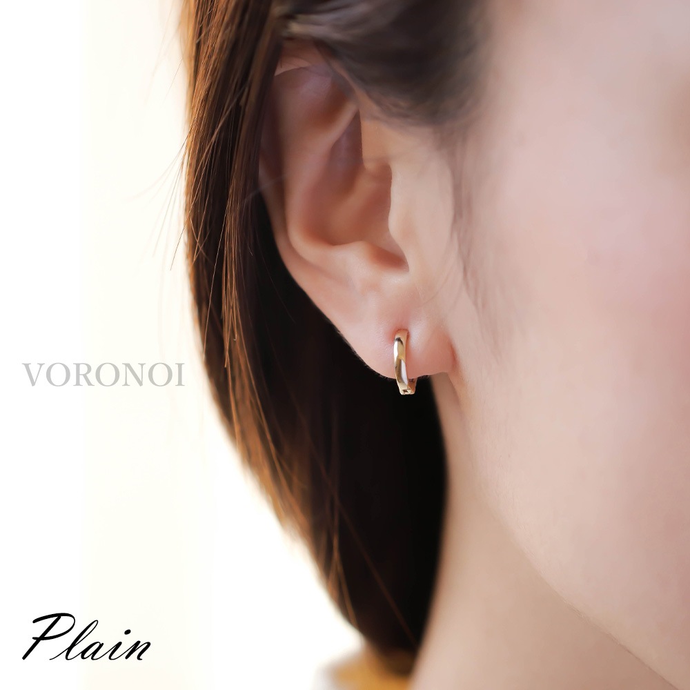 K18 2wayプレーンイヤリング「minamo」