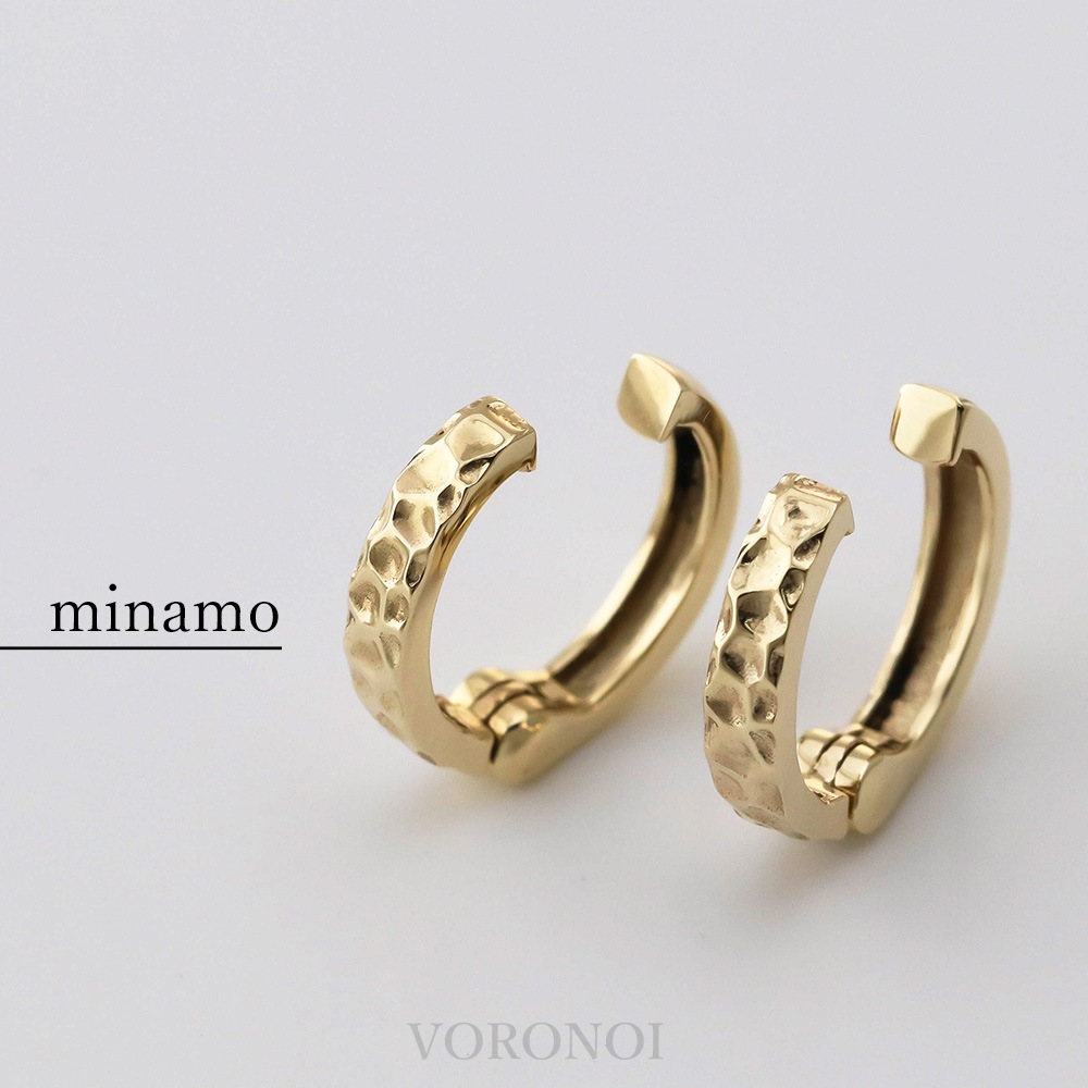 K18 2wayプレーンイヤリング「minamo」