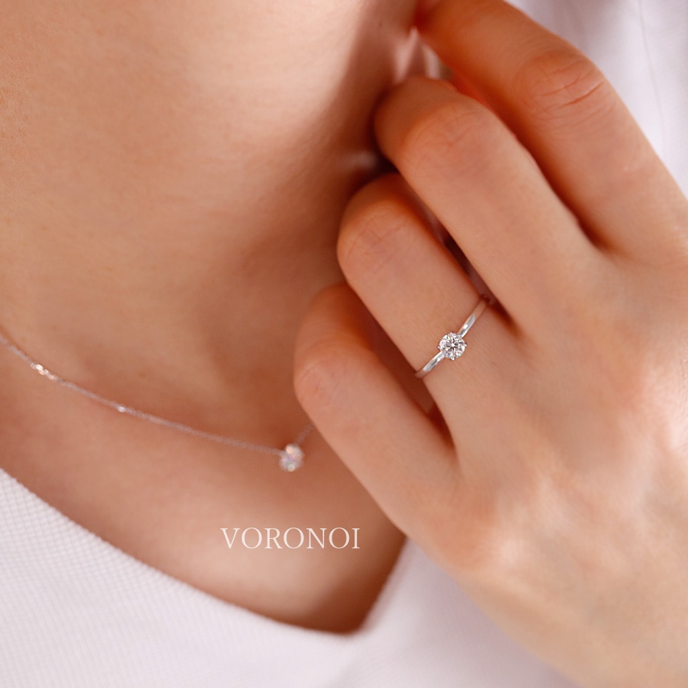 ラボグロウン ダイヤモンド 0.3ct - tsubomi - リング K10 / K18 / PT950  