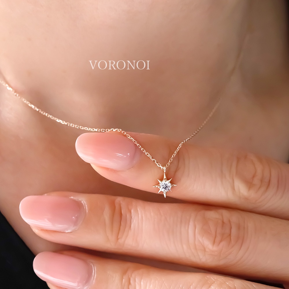 モアサナイト K10 ブリンク ネックレス