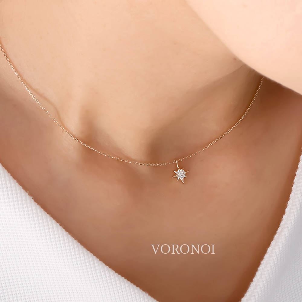 モアサナイト K10 ブリンク ネックレス