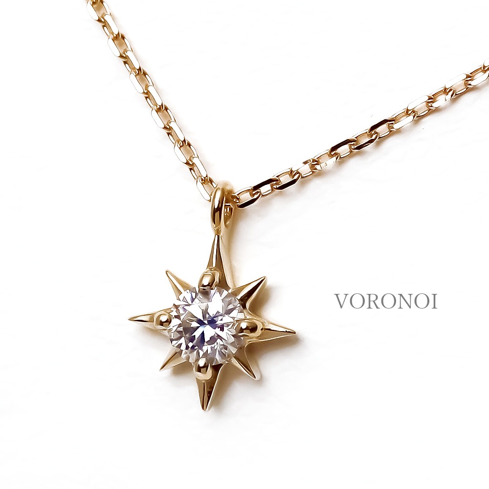 モアサナイト K10 ブリンク ネックレス