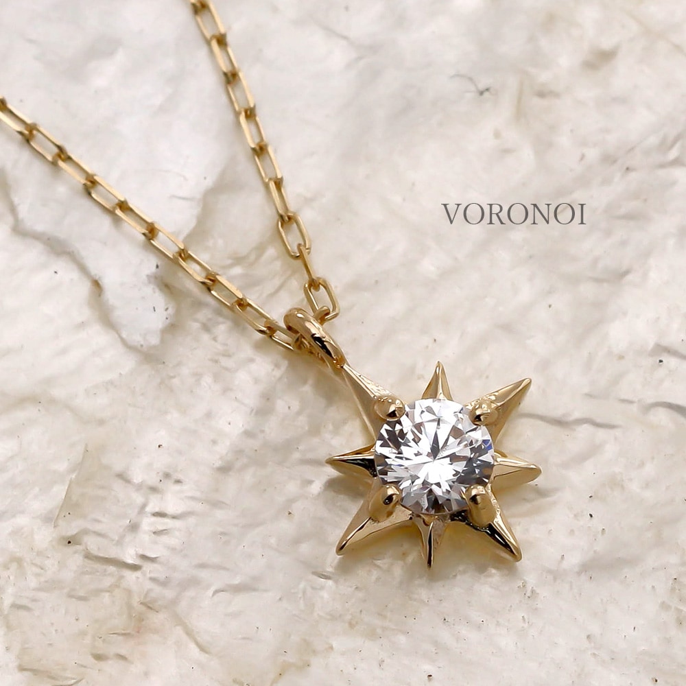 モアサナイト K10 ブリンク ネックレス