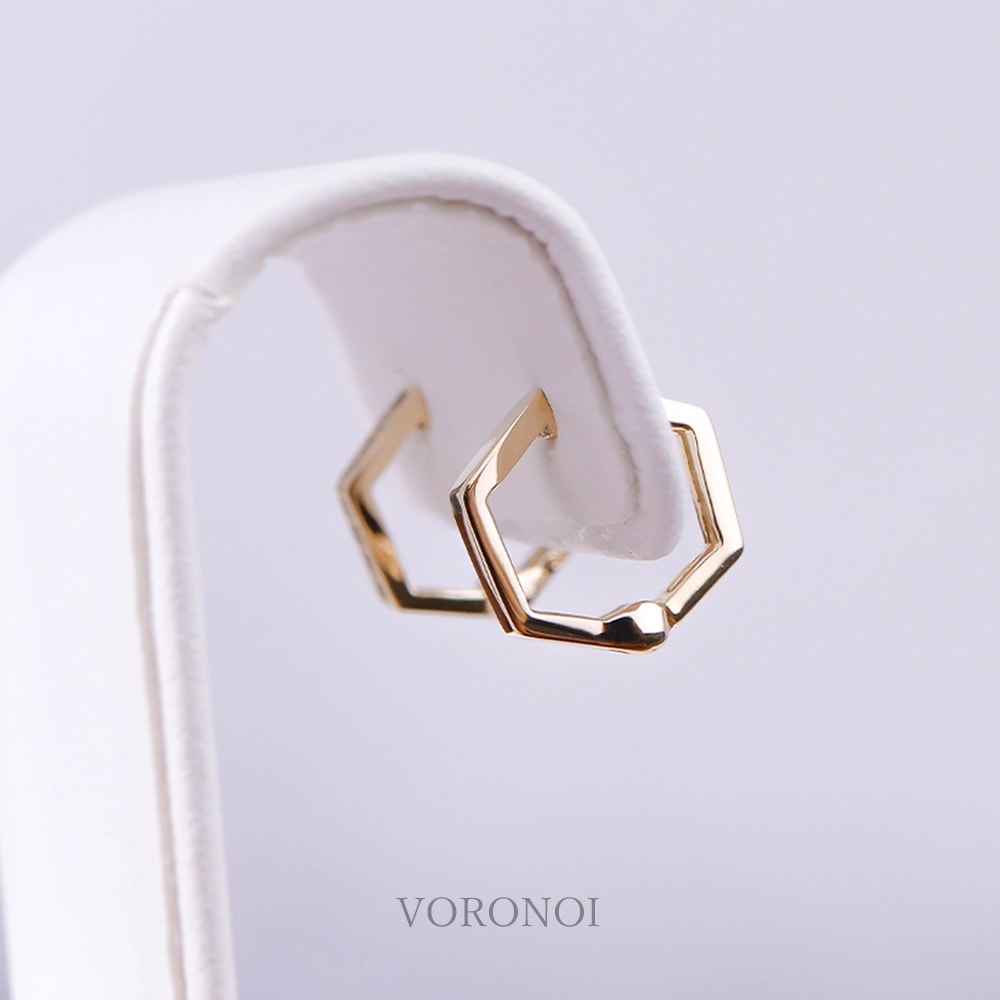 2way 「 ペンタゴン 」 イヤリング