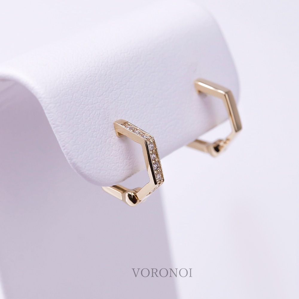 2way 「 ペンタゴン 」 イヤリング