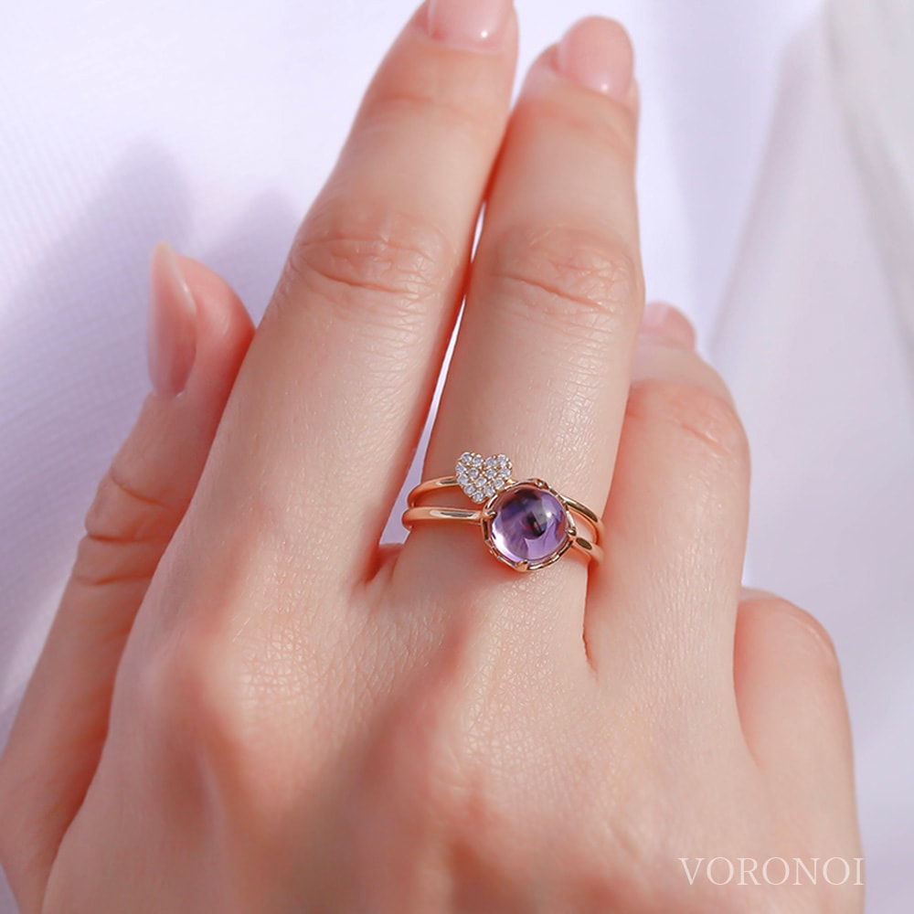 【 5営業日以内発送 / 在庫限り 】MINAMO Flower&Cabo シンプルリング K10YG