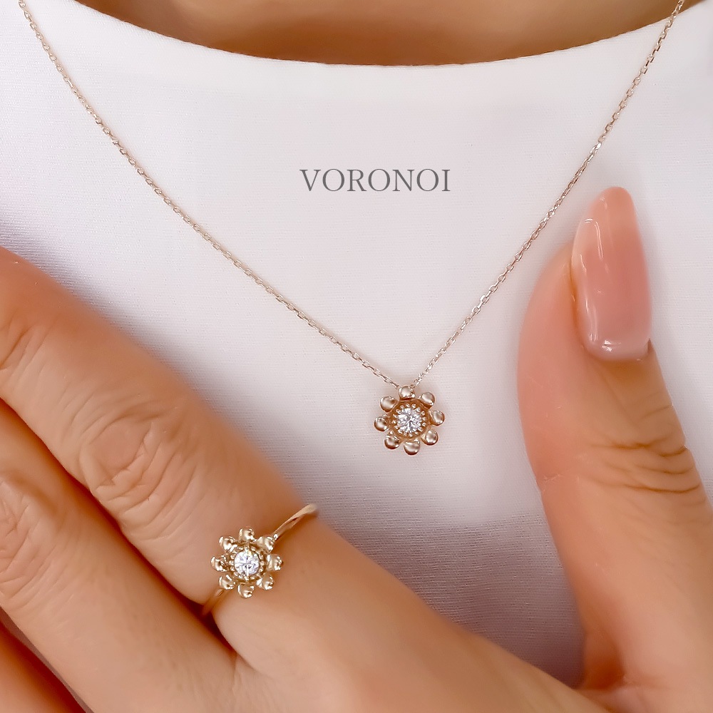 モアサナイト K10 ルドベギア リング