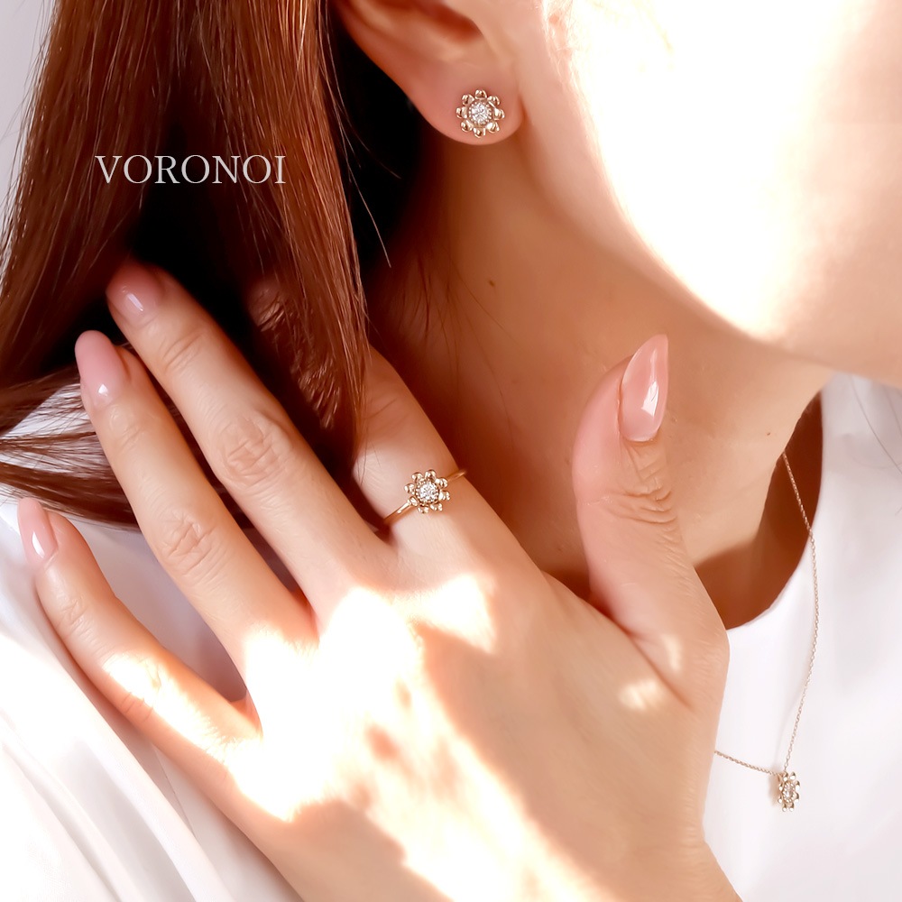 モアサナイト K10 ルドベギア リング