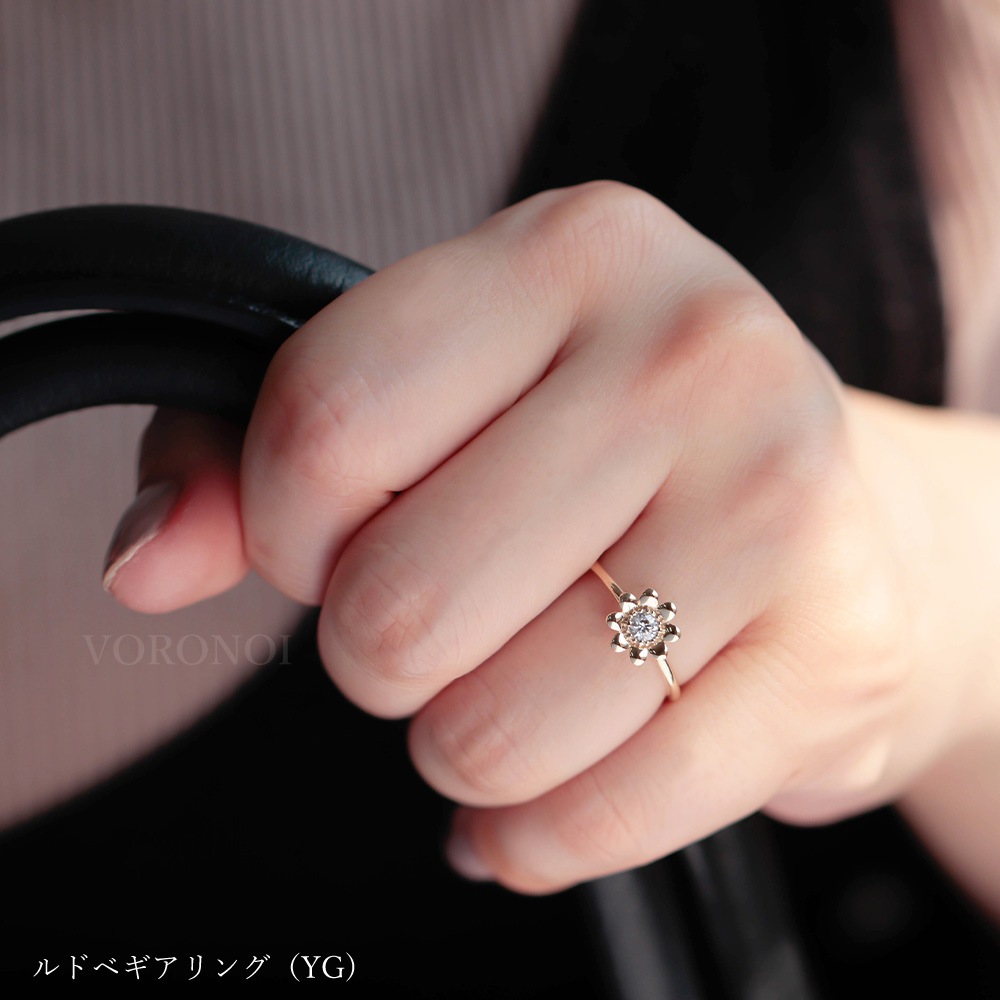 モアサナイト K10 ルドベギア リング