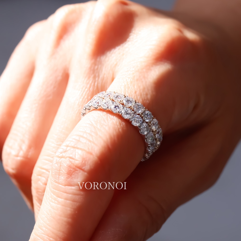 テル　pt750 ラボグロウンダイヤモンド エタニティリング 指輪 The Milli Eternity Ring 18K | ラボグロウンダイヤモンド