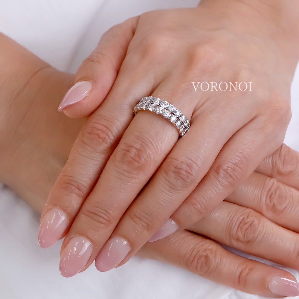 テル　pt750 ラボグロウンダイヤモンド エタニティリング 指輪 E007 ラボグロウンダイヤモンド/エタニティリング/2.00ct