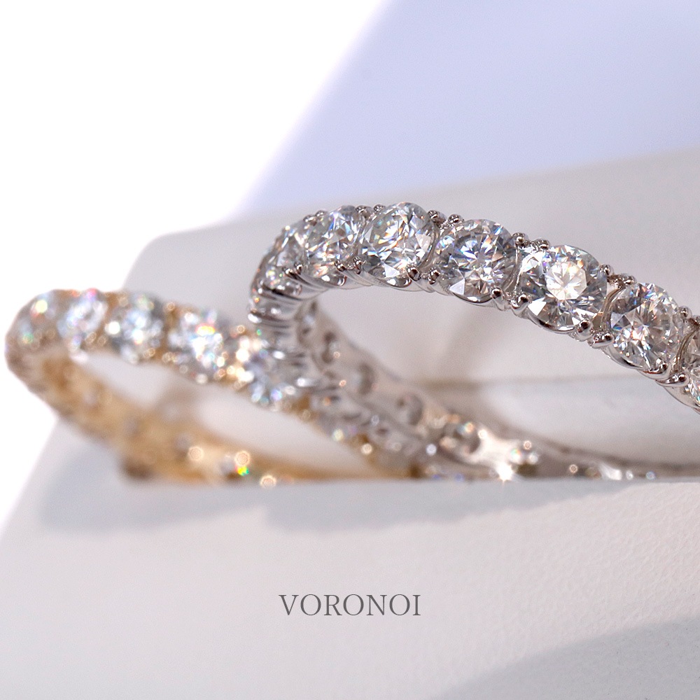 ラボグロウン ダイヤモンド フルエタニティリング K18 / Pt950【サイズ別 1.8-2.2ct】