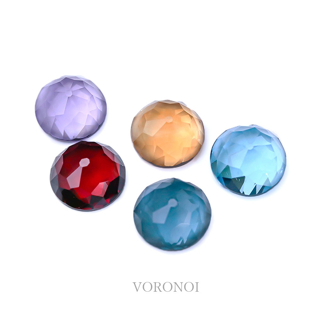 約7mm ラウンドフラワーカット 天然石ルース（全9種）