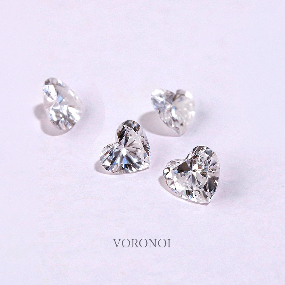 0.7ct ラボグロウン ダイヤモンド ハートシェイプ クローバー ネックレス / K18 / Pt950