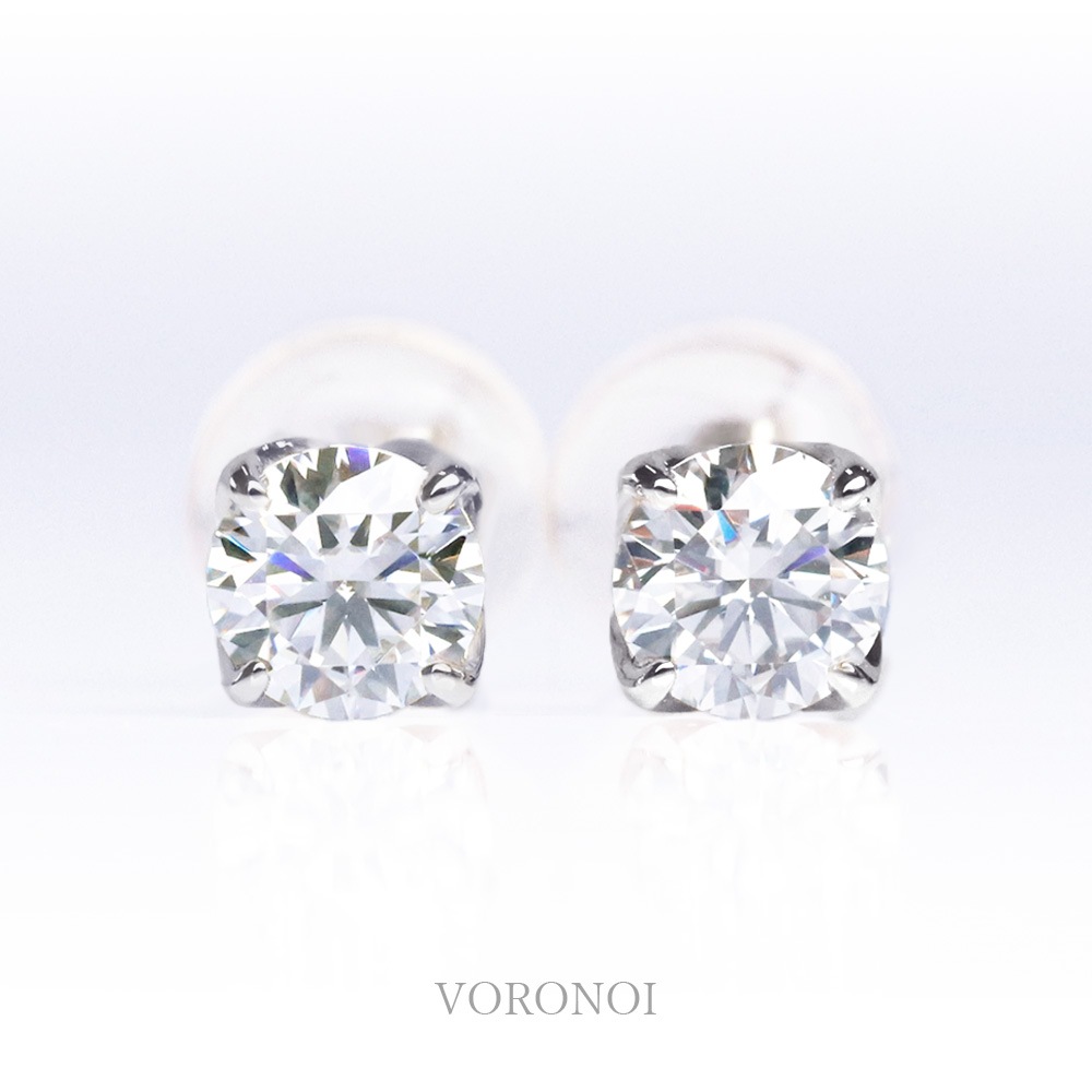 ラボグロウン ダイヤモンド 0.6ct - tsubomi -ピアス K10 / K18 / PT950  