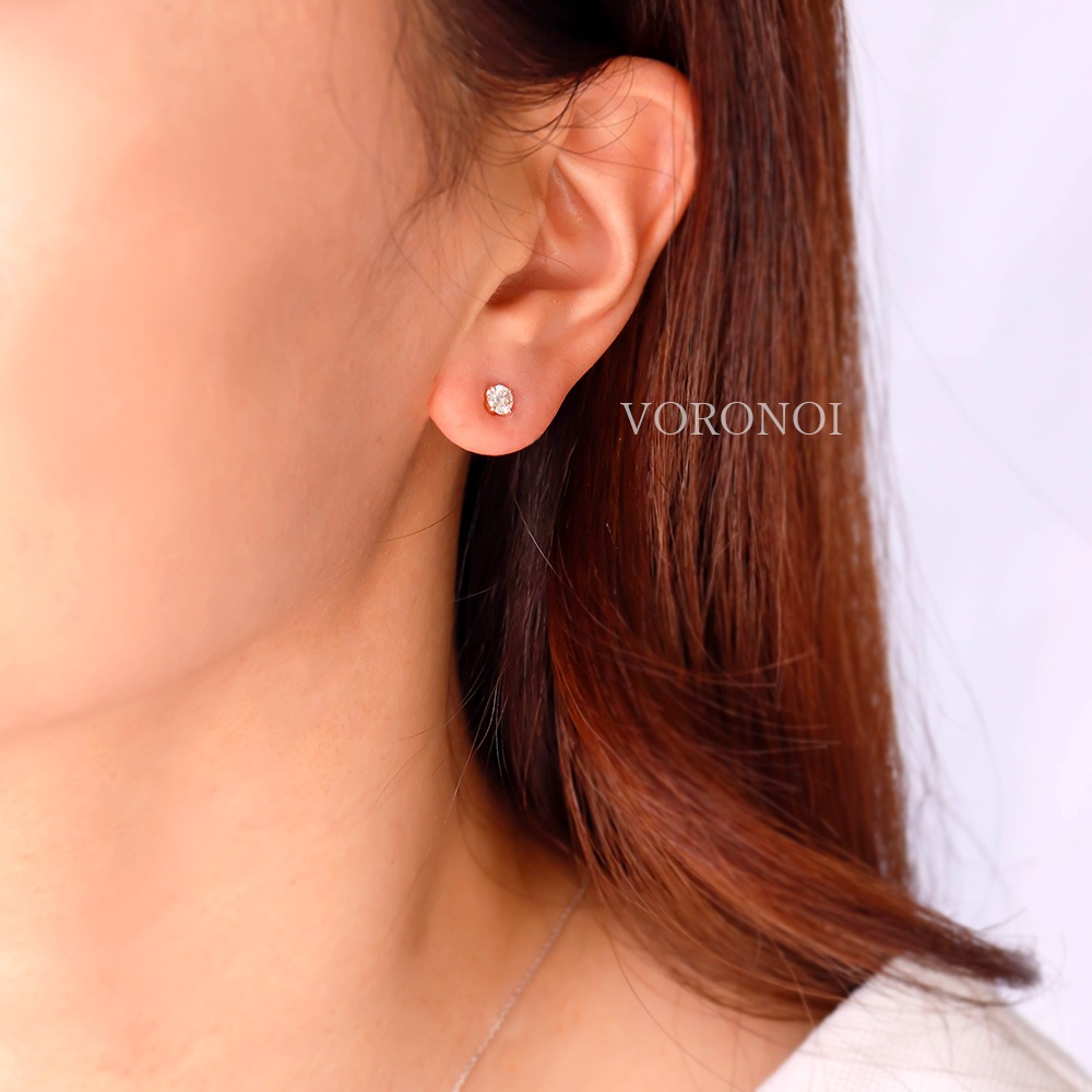 ラボグロウン ダイヤモンド 0.6ct - tsubomi -ピアス K10 / K18 / PT950  