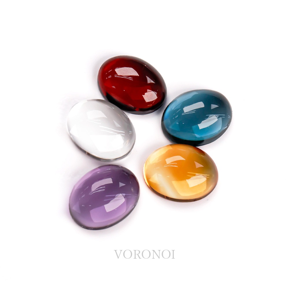 約7mm オーバルカボション 天然石ルース（全5種）