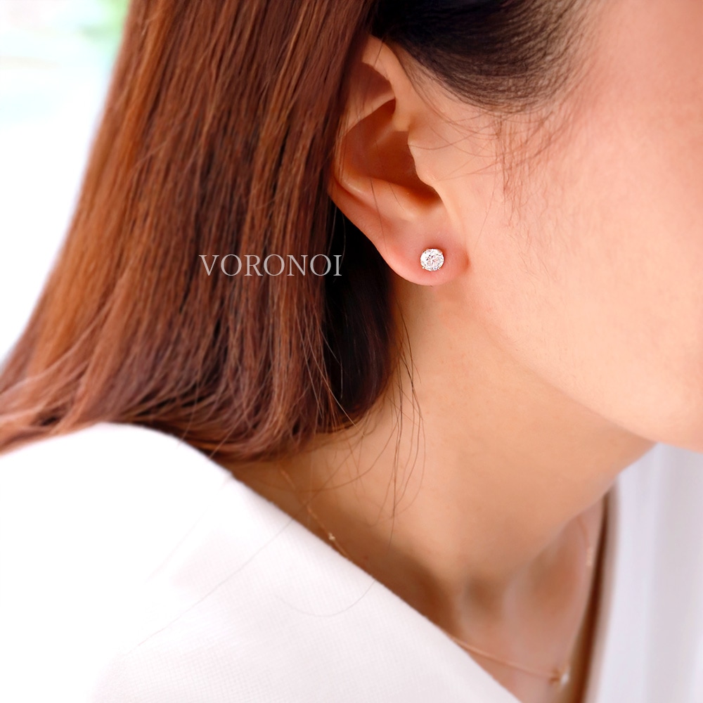 ラボグロウン ダイヤモンド 1ct - tsubomi -ピアス K10 / K18 / PT950  