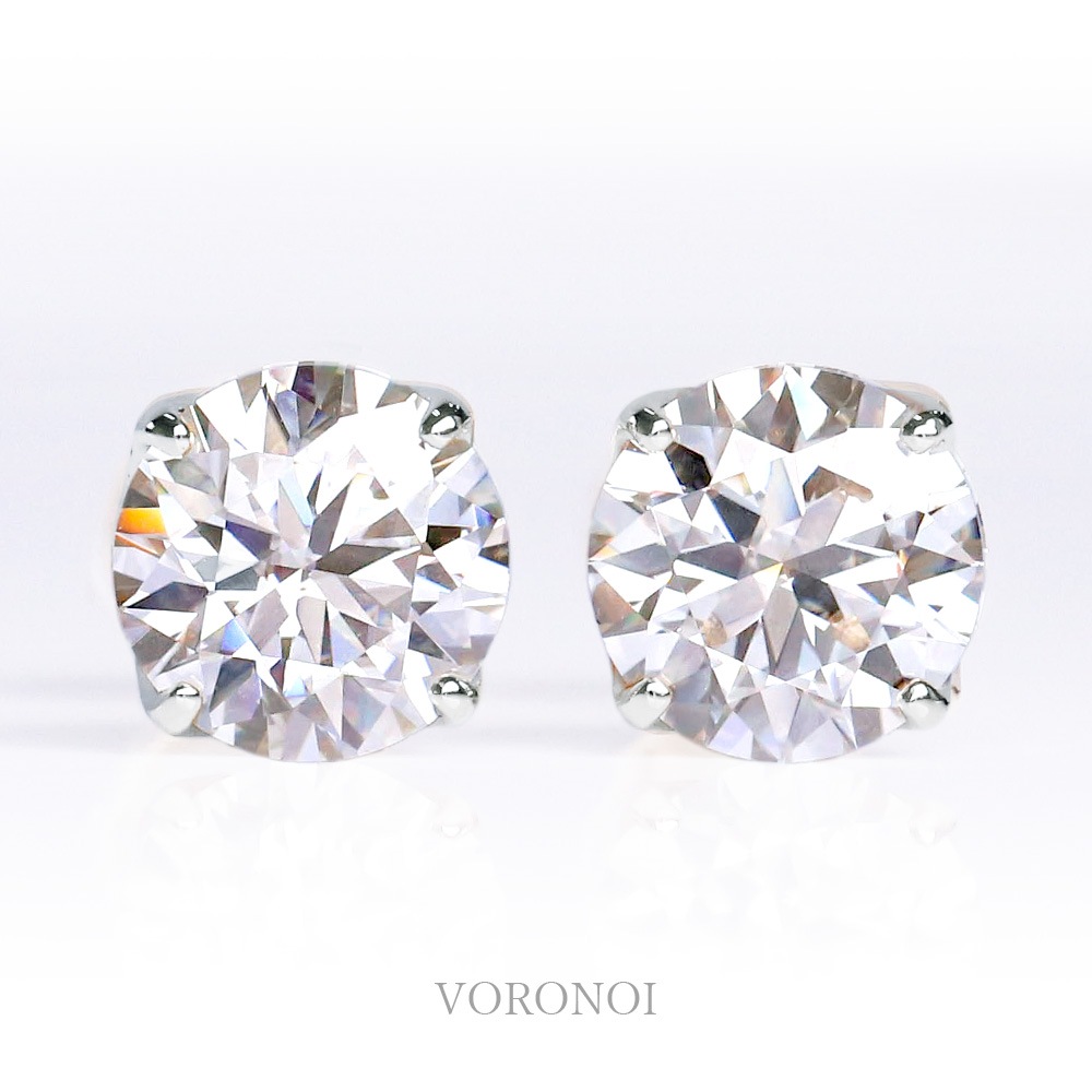 ラボグロウン ダイヤモンド 2ct - tsubomi -ピアス K10 / K18 / PT950  